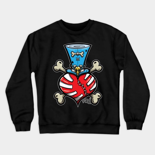 Voodoo Heart Crewneck Sweatshirt by VooDudeDesigns